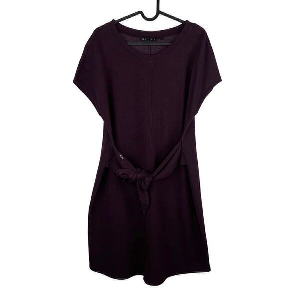 Athleta Embrace French Terry Sweater / Sweatshirt Dress in Auberge Size Medium - Picture 2 of 8